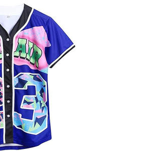 Camisetas de béisbol de poliéster transpirable personalizadas de primera calidad, uniformes deportivos impresos, estilo OEM/ODM, venta al por mayor, pedido a granel disponible - Product Image 2