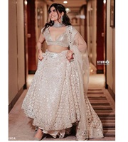 Lehenga Choli de style Bollywood avec broderie de fils et de miroirs en papier pour mariage, tenue de soirée pour femmes, ODM, haut de gamme pour adultes