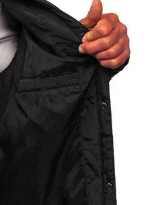 Chaqueta de invierno personalizada para hombre, chaqueta acolchada con logotipo personalizado OEM impresa, chaqueta acolchada de burbujas de alta calidad con bolsillos al por mayor - Product Image 5