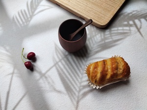 Tasse en Acacia avec sous-verre, tasse à café en bois, tasse de Style nordique, tasse à boire en bois nordique - Product Image 2