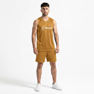 Maillot de basket-ball en argile bronze de qualité supérieure pour les équipes modernes, les clubs d'entraînement, vêtements de sport en maille respirante - Product Image 1