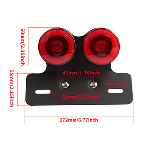 Pièces universelles de <span class=keywords><strong>moto</strong></span> support de plaque d'immatriculation arrière lumière <span class=keywords><strong>moto</strong></span> clignotant feu arrière - Product Image 2