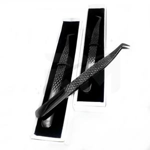 RMI Mejor Calidad Caja de Tarjeta de Embalaje Piezas Individuales Slim Boot Point / Shin Black Plasma Color Pinzas de Extensión de Pestañas - Product Image 3