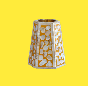 Brûleur de Bakhoor de style arabe de luxe fabriqué à la main incrustation de nacre support de lampe de thé en forme de cône de haute qualité pour les hôtels - Product Image 5