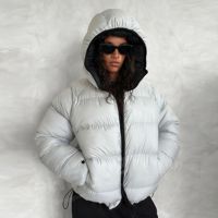 Veste matelassée réversible personnalisée de haute qualité 100% en duvet pour homme, grande taille, imperméable, respirante, écologique, style hip-hop