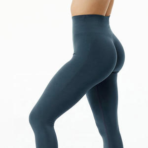 Leggings de yoga taille élastique avec construction légère à séchage rapide et extensible respirant et commandes d'équipe personnalisées en gros - Product Image 5