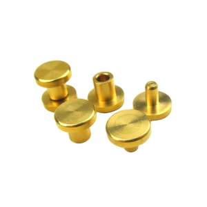 Remache de doble cabeza de latón y cobre cromado no estándar, precio de fábrica China - Product Image 1