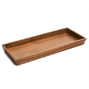 Bandeja de Servir Grande de Madera de Mango y Acacia, Moderna, Flexible, Portátil, con Acabado Lacado, para Cocina, Escritorio, Desayuno, Café, Aperitivos - Product Image 2
