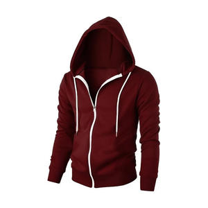 Sudadera con Capucha y Cremallera para Hombre, 100% Algodón, Estilo Urbano Moderno, Fabricante OEM ODM, Se Acepta MOQ, Impresión de Logotipo Personalizado al por Mayor - Product Image 3