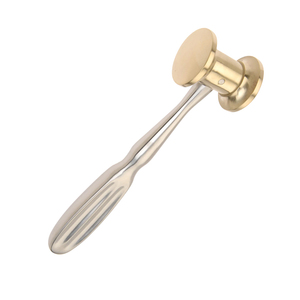 Mazo de Mead de acero inoxidable alemán, tapa de nailon de un lado, 7 12 pulgadas, 550G, mazo de Mead Dental para implantes - Product Image 2