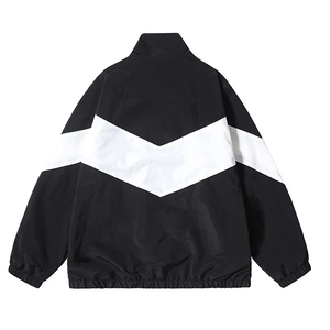 Hip Hop Varsity Veste Hommes High Street Patchwork Couleur Bloc Coupe-Vent Manteaux Femmes Printemps Automne Mince Mode Collège Vestes - Product Image 2