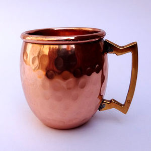 Vente chaude artisanat indien avec des prix bas cuivre plaine tasse polonais pour l'eau potable de haute qualité et pour les cadeaux - Product Image 3