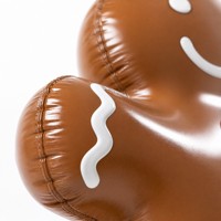 Décoration de Noël Gonflable en Forme d'Homme en Pain d'Épices Professionnelle ODM Grande Taille pour Événements Extérieurs et Publicité Festive