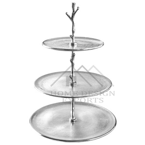 ชั้นวางเค้กและขนมหวาน 3 ชั้น ทำจากอะลูมิเนียม สำหรับงานแต่งงานและงานปาร์ตี้ - Product Image 1