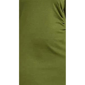 Abito da sera verde taglie forti da donna NY Collection, caftano tradizionale elegante, vestito formale con drappeggio a tubino, in jersey ampio, taglie XL 2XL, colore naturale - Product Image 3