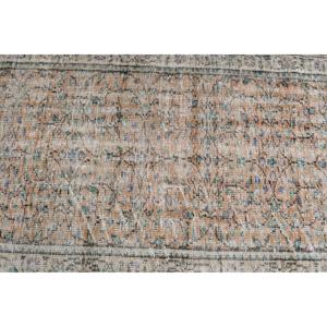 Alfombra Turca de 3.2x6.1 pies, Alfombra Vintage Decorativa, Alfombra con Bordes Marrones y Azules - Product Image 4