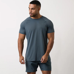 Fabrication de t-shirt de gym personnalisé de haute qualité pour hommes T-shirts vierges T-shirts de fitness pour hommes - Product Image 2