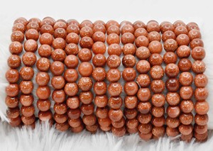 Premium Quality Wholesale Supply Anshul Impex <b>Bracelet</b> Making Carved Crystal Natural Stone Red Sandstone 10MM Beads - Product Image 3
