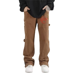 กางเกงคาร์โก้แนวยุทธวิธีสำหรับผู้ชายกางเกงผ้าฝ้ายมีหลายกระเป๋ากางเกงรักษาความปลอดภัยกางเกงทำงานผ้าฝ้ายโพลีเอสเตอร์ - Product Image 6