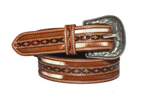 OEM aceptado personalizado atractivo Color cuero genuino cinturón de negocios para los hombres hecho a mano occidental herramientas de diseño al por mayor - Product Image 3