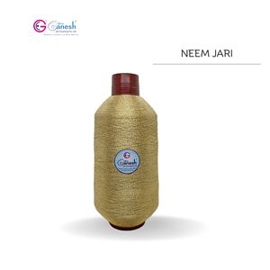 180D Neem Jari Metallic Flora Jari Fil à broder Haute ténacité Lurex Polyester pour tricoter à la main jari - Product Image 1