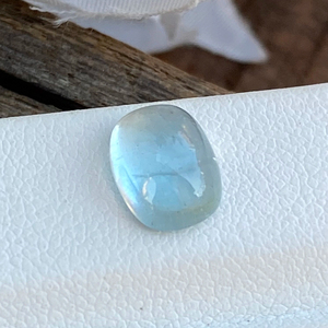 Cabochon en forme de coussin en aigue-marine naturelle de 2.01 carats de couleur supérieure pour la fabrication de bijoux avec un bon lustre - Product Image 1