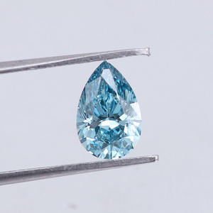 Diamantes sueltos de color azul con corte de pera cultivado en laboratorio de 3,0 CT, certificados por IGI con certificado - Product Image 1