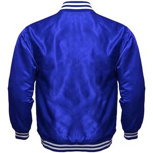 Blouson bombardier de baseball en nylon d'hiver pour hommes avec logo personnalisé manches longues col à capuche poche zippée High Street - Product Image 4