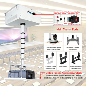 Solution OEM de levage motorisé de <span class=keywords><strong>projecteur</strong></span> de <span class=keywords><strong>plafond</strong></span> <span class=keywords><strong>pour</strong></span> salles de classe et centres éducatifs, en acier laminé à froid, fonctionnement silencieux, télécommande - Product Image 5