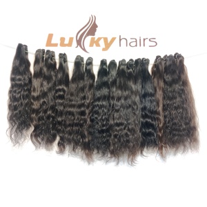 Bundles de cheveux Remy vierges vietnamiens droits à double trame Cuticule alignée Indien Vague profonde Vague d'eau lâche Produit de cheveux humains - Product Image 1