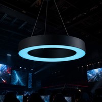 Luminaires suspendus LED Esports Arena 800 mm, éclairage de plafond pour zone de jeu sans coupure