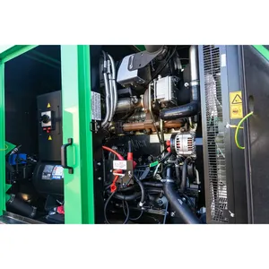 Groupe électrogène diesel industriel 100 kW avec sélecteur de tension rotatif, remorquable, pour usage commercial de secours - Product Image 4