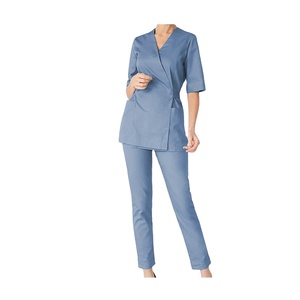 New High Ranking Hot Selling Custom Logo V-Neck Knitted Comfortable <b>Nurse</b> <b>Scrubs</b> Uniforms T-Shirts <b>Scrub</b> Suits for Unisex - Product Image 3