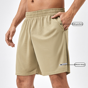 Pantalones cortos deportivos de verano para hombre 2025, pantalones cortos holgados de secado rápido para entrenamiento físico, pantalones cortos transpirables con tiras reflectantes, envío DDP - Product Image 1