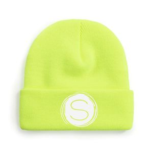 Bonnet personnalisé votre propre broderie logo étiquette tissée 100% bonnet acrylique - Product Image 5