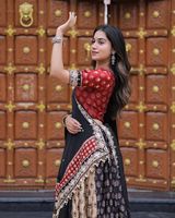 Rayonne pure de qualité supérieure Lehenga Choli avec miroir réel lourd Duptta pour Navaratri spécial vêtements ethniques les plus vendus femmes fille