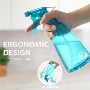 Bouteille pulvérisateur à gâchette en plastique PET coloré de 500 ml, rechargeable, pour solution de nettoyage, vaporisateur vide pour la maison et le jardin - Product Image 3