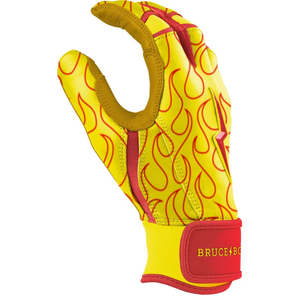 Cuero Diseño único Venta al por mayor Tasa Bruce Bolt Guantes de bateo de béisbol - Product Image 4