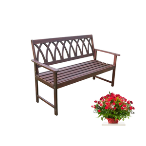 Banc de jardin moderne avec dossier croisé Cris Chaise pliante d'extérieur en bois de teck naturel Usine du Vietnam directe - Product Image 6