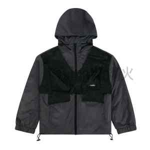 Chaquetas cortavientos de nailon con diseño de logotipo personalizado para hombre Sudadera con capucha Street Fashion Wear - Product Image 1