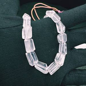 16 perles de culbutage à facettes collier fantaisie jaune naturel cadeau parfait pour les femmes sans nickel sans plomb - Product Image 5