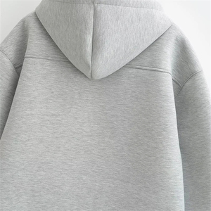 Sudaderas con capucha de lana de algodón para salón, sudaderas con cremallera de suministro de fábrica OEM, sudaderas con capucha con cremallera para mujer al por mayor - Product Image 5