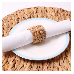 Natural Rattan Woven <b>Napkin</b> Ring <b>Holder</b> Handmade Eco Friendly Rustic Decoration For Dining Table Settings - Product Image 4
