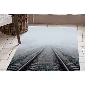 Tapis imprimé : Décoration moderne pour chambre à coucher, style ferme, gris, noir, blanc, avec poils doux - Product Image 3