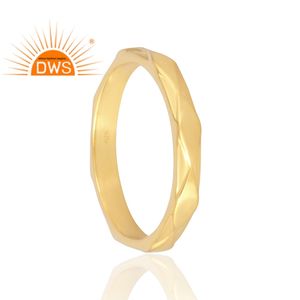 Anillo de Plata de Ley 925 Chapado en Oro de 18K Hecho a Mano, Joyería Fina para Mujer, Regalo para Ella - Product Image 2