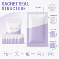Emballage personnalisé en sachet pour poudre de supplément probiotique, pochette à bec verseur avec encoche de déchirement, en PET/aluminium/PE de qualité alimentaire