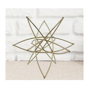 Sculpture en métal doré en forme d'étoile, pièce d'art antique faite à la main pour la décoration de la maison - Product Image 1