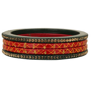 2023 Indian Traditional <b>Pearl</b> Embedded Gold Finish Artificial Stone Bangles <b>for</b> <b>Women</b> Fashion <b>Bracelet</b> - Product Image 4