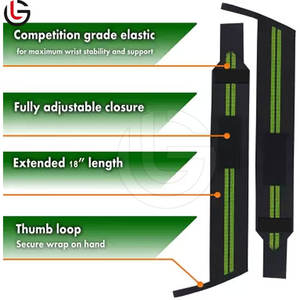 Muñequeras transpirables al por mayor hechas en Pakistán Muñequeras ligeras para levantamiento de pesas Correas de gimnasio - Product Image 6