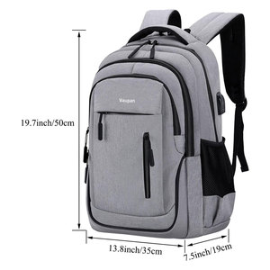 Hombres Mujeres Vida Diaria Viaje Logotipo Personalizado 8 Color Puro Impermeable Estudiante Mochila Bolsa al aire libre Paquete Bolsas - Product Image 2